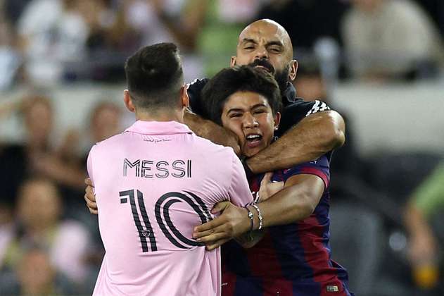 (Video) El guardaespaldas de Messi, en acción: así protegió al 10 en Los Ángeles