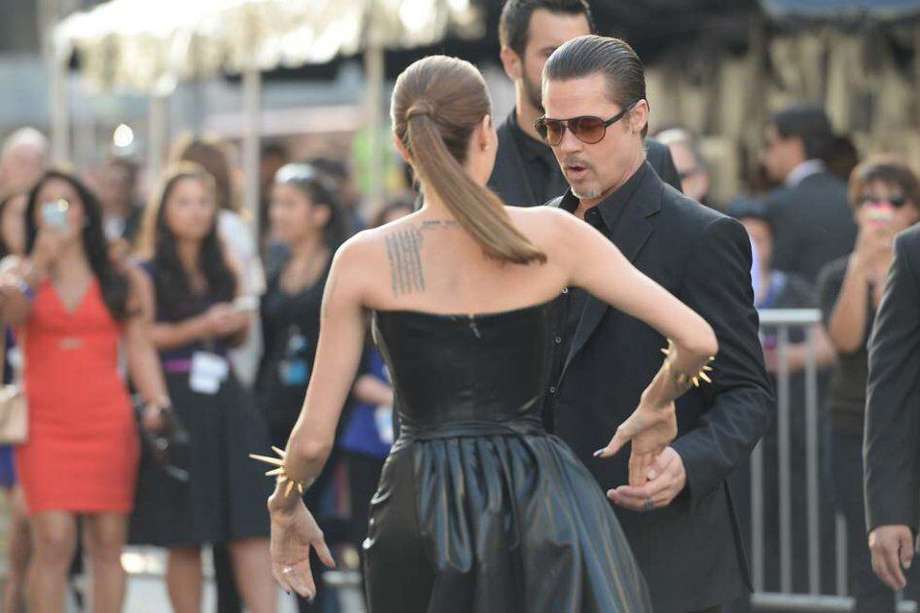 Angelina Jolie y Brad Pitt. / AFP