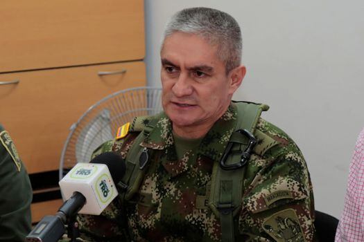 General Eduardo Quiroz, del comando de apoyo de contrainteligencia. / Gobernación de Norte de Santander