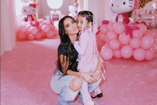 Kim Kardashian celebró el cumpleaños de su hija Chicago con fiesta Hello Kitty