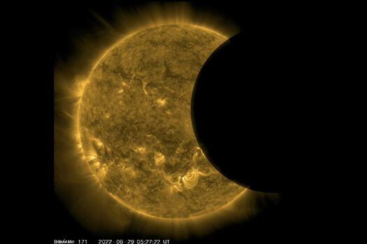 Estas imágenes hacen referencia al eclipse solar del pasado 29 de junio.