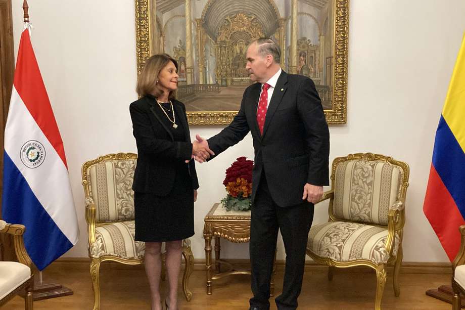 La vicepresidenta y canciller, Marta Lucía Ramírez, se reunió con el ministro de Relaciones Exteriores de Paraguay, Julio César Arriola.