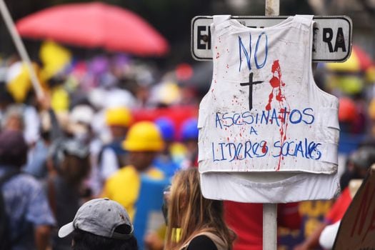 Más de 100 líderes sociales han sido asesinados en Colombia durante el 2022. Imagen de referencia.