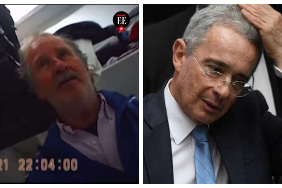 Enrique Pardo Hasche (izquierda), testigo clave en el caso Uribe. Álvaro Uribe Vélez (derecha), primer expresidente de Colombia en ir a juicio penal.