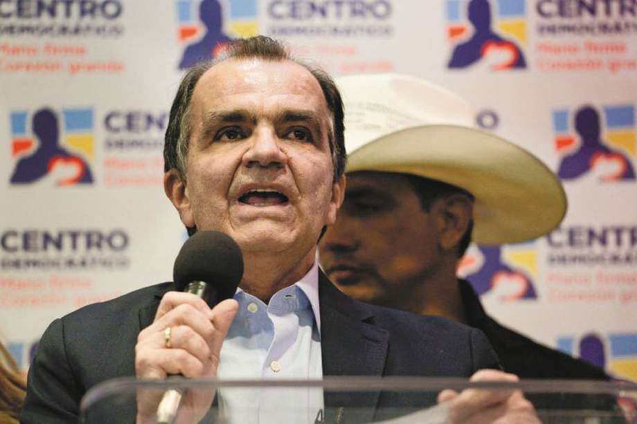 El excandidato presidencial Óscar Iván Zuluaga renunció al Centro Democrático la semana pasada. / AFP
