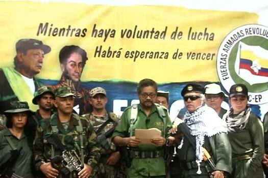 Iván Márquez, "el número dos de las Farc", anunciando su regreso a la insurgencia.  / Cortesía
