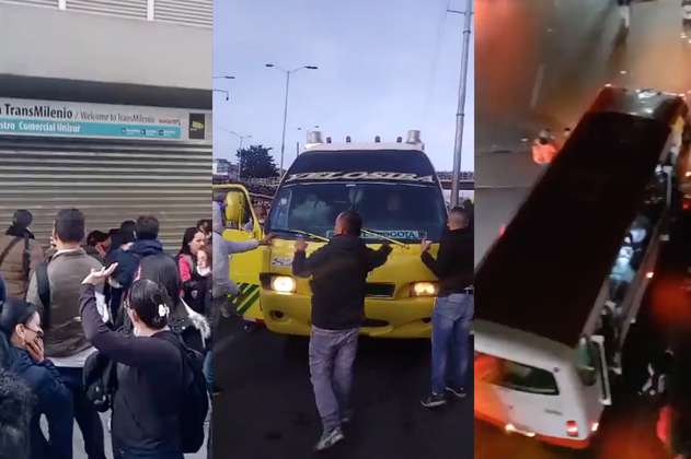 Paro de taxistas Bogotá hoy: inicia movilización en vía entre Soacha y la capital
