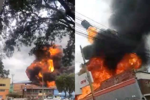 Cuatro personas rescatadas tras incendio en bodega del barrio Quiroga, sur de Bogotá
