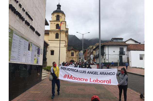 Marcha virtual convocada por los trabajadores despedidos de la Luis Ángel Arango