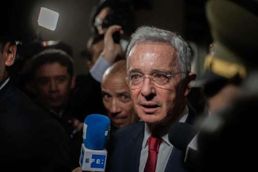Álvaro Uribe, jefe natural del Centro Democrático. EFE/ Juan Zarama