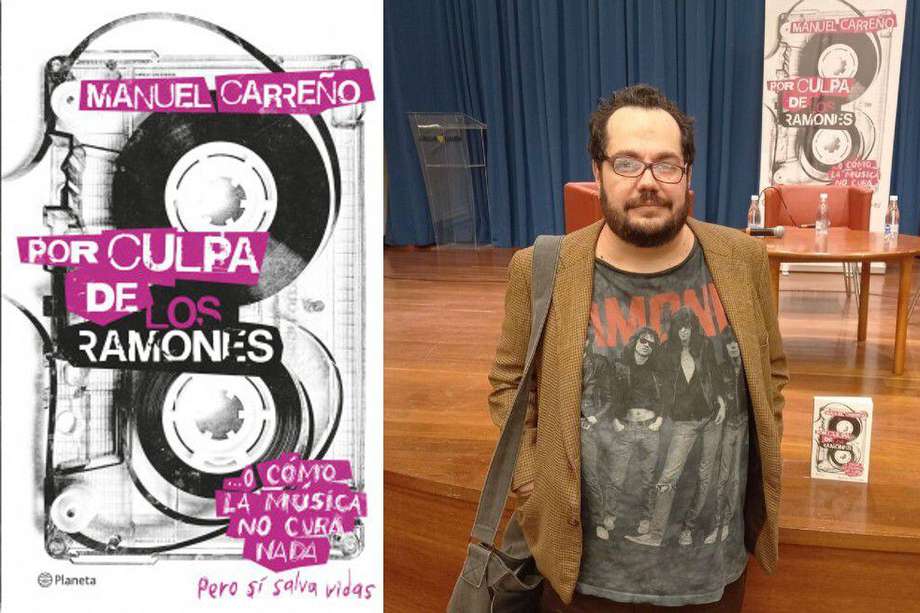 Manuel Carreño escribió el libro “Por culpa de los Ramones: o cómo la música no nada, pero sí salva vidas", en medio de la pandemia.