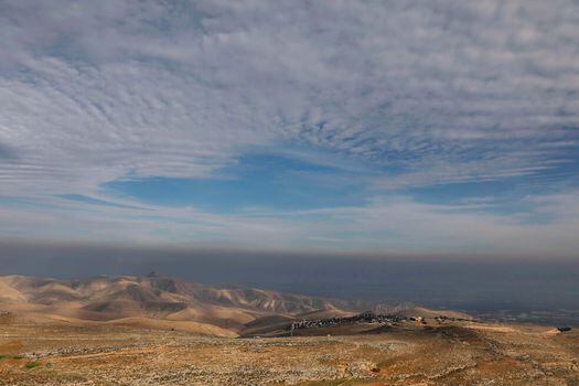 Una vista general del asentamiento israelí de Maale Efrayim en el valle del Jordán, ubicado en Cisjordania. / AFP