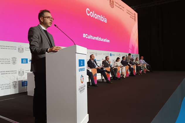 Juan David Correa y su discurso en pro de acciones mundiales en educación y cultura