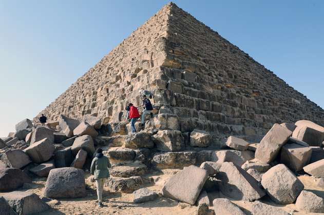 Las disputas sobre la restauración de una pirámide en Egipto