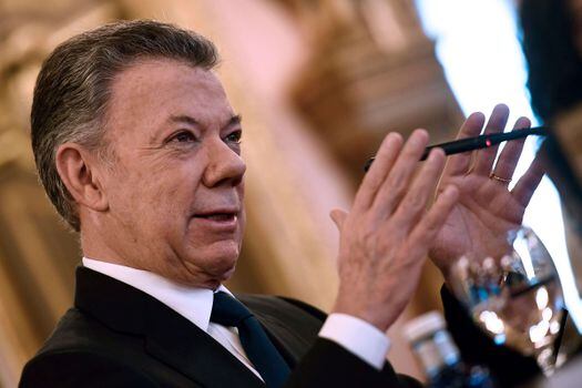 Juan Manuel Santos asistió al CNE el pasado 11 de diciembre.  / AFP