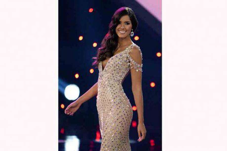 Paulina Vega, Señorita Atlántico, la nueva soberana de la belleza en Colombia. / AFP