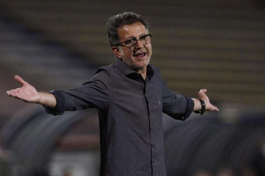 Osorio llegó en 2019 y dejó el club tras la derrota 3-0 con Millonarios.  EFE/Luis Eduardo Noriega A