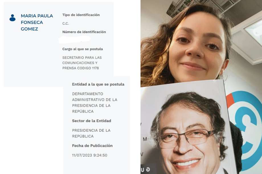 María Paula Fonseca Gómez, comunicadora de la Universidad Javeriana, ahora jefa de prensa del presidente, ha acompañado a Gustavo Petro desde que era candidato.