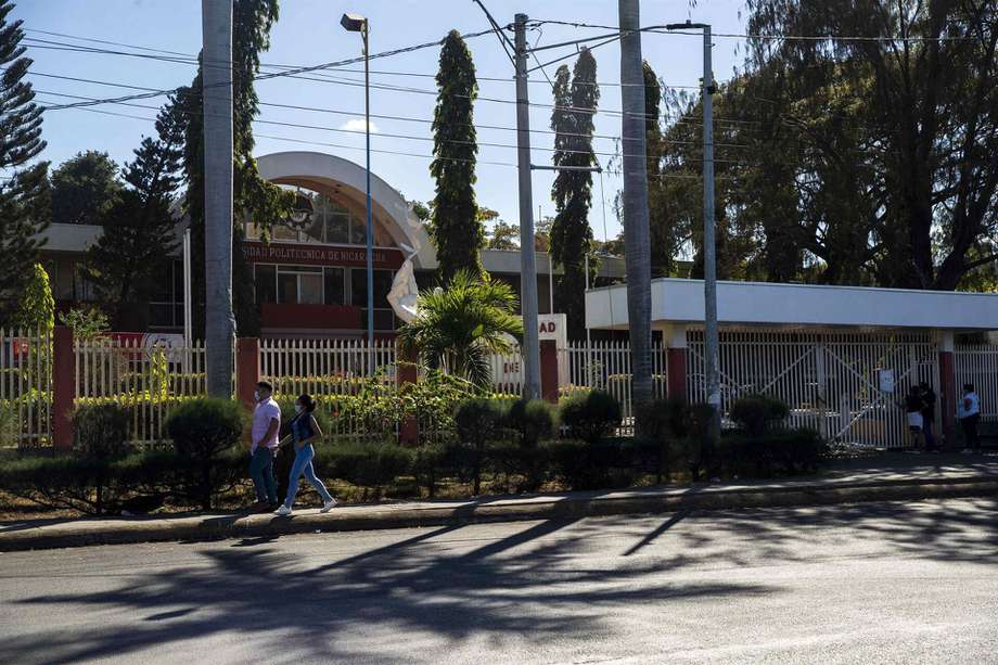Fotografía de las instalaciones de la Universidad Politécnica de Nicaragua, Upoli. A este centro estudiantil le fue cancelada su licencia de operación. 