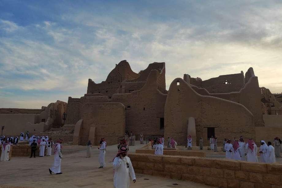 At Turaif, en Diriyah, al noroeste de Riad, en Arabia Saudita, un destino que le está apostando al turismo sostenible.