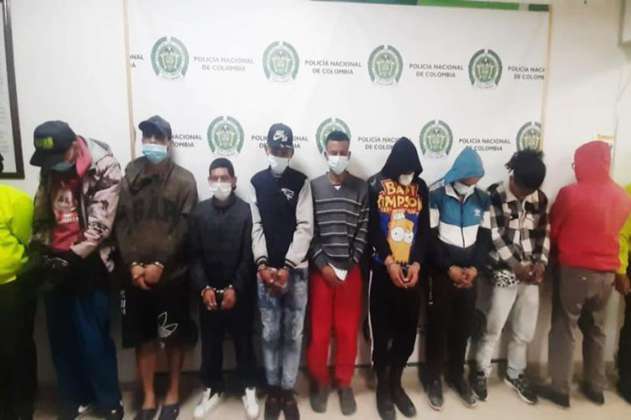 Capturan banda que usaba menores de edad para delinquir en Suba, Bogotá
