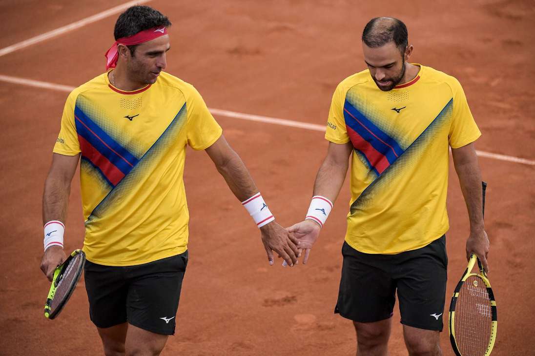 Robert Farah junto a Juan Sebastián Cabal, los doblistas colombianos que ganaron Wimbledon y el Abierto de Estados Unidos en 2019.