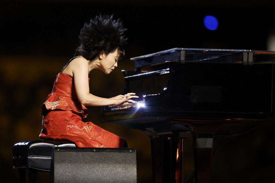 La pianista japonesa Hiromi, durante la inauguración.