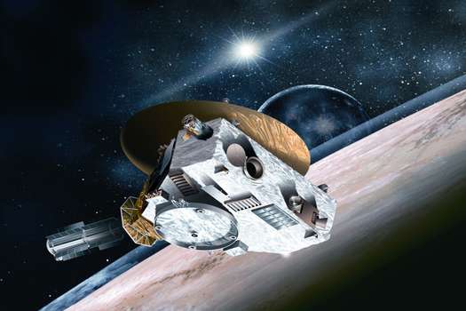 Concepción artística de la nave espacial New Horizons.