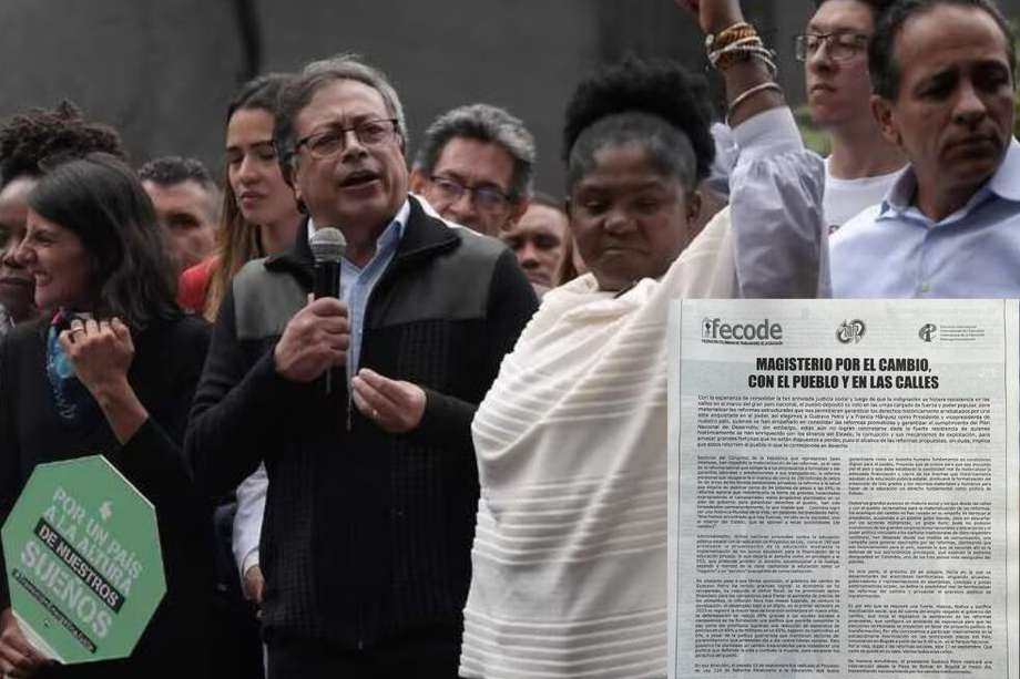 El presidente Gustavo Petro, con el respaldo de Fecode y otros sectores, tiene previsto estar este 27 de septiembre en las marchas en favor de su Gobierno.
