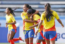 Colombia ganó sobre el último minuto ante Venezuela en el Sudamericano sub-20