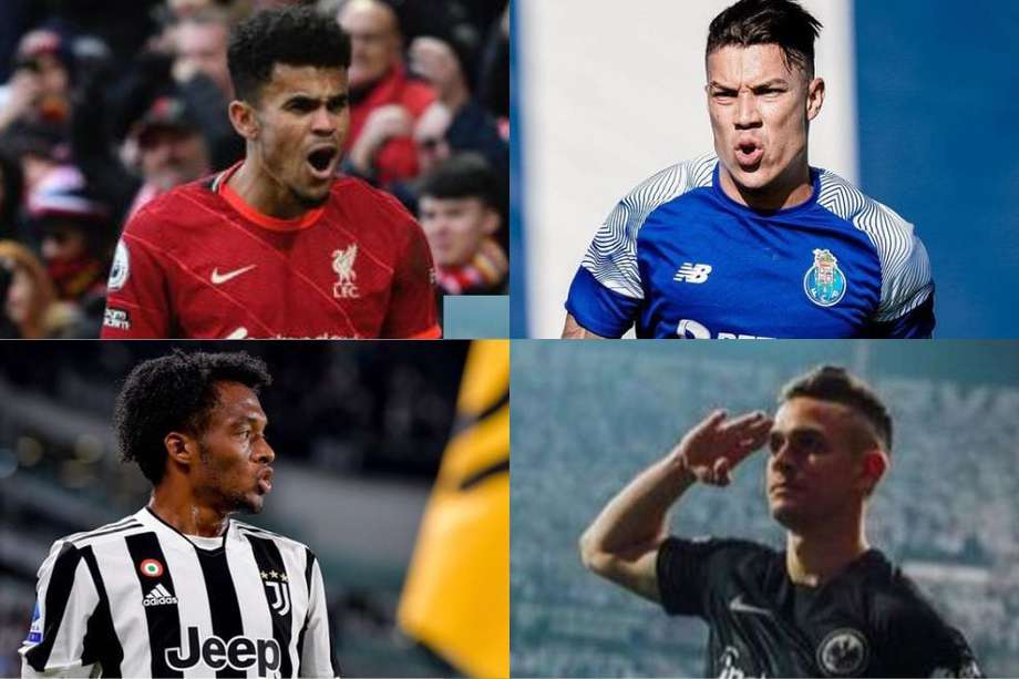 Luis Díaz (Liverpool), Juan Cuadrado (Juventus), Matheus Uribe (Porto) y Rafael Santos Borré (Frankfurt) son piezas claves en sus equipos.