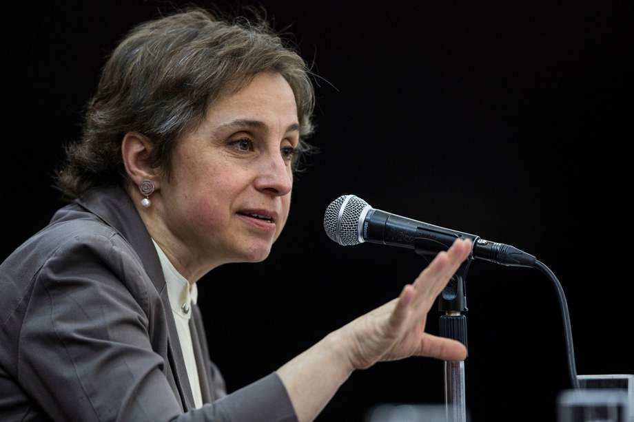 La periodista mexicana Carmen Aristegui ha trabajado en diferentes medios de comunicación, como CNN en Español donde conduce el programa Aristegui. /Miguel Tovar/LatinContent via Getty Images