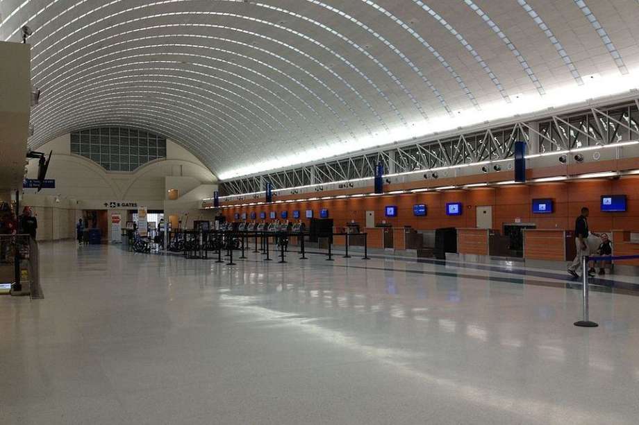 El Aeropuerto Internacional de San Antonio en Texas.