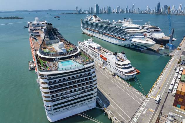 Récord en el Puerto de Cartagena: seis barcos con más de 13 mil visitantes en un día