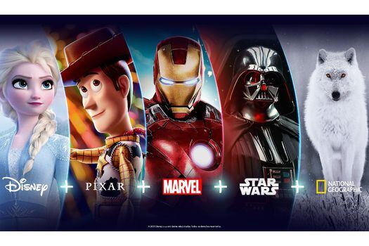 Disney+ será el destino exclusivo de la más completa y mejor selección de películas y series de Disney, Pixar, Marvel, Star Wars y National Geographic.