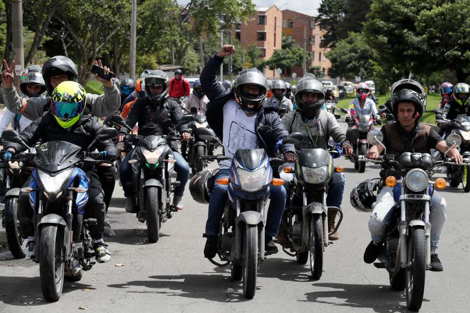 En abril pasado, los motociclistas de Bogotá se tomaron las calles protestando a las restricciones propuestas por el Distrito.