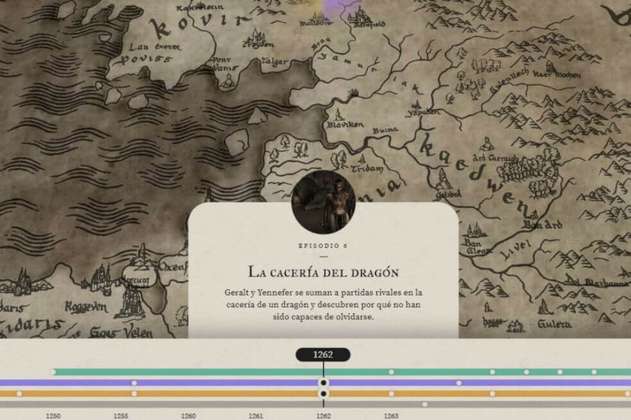"The Witcher" lanza un mapa interactivo que explica la línea temporal de Geralt de Rivia