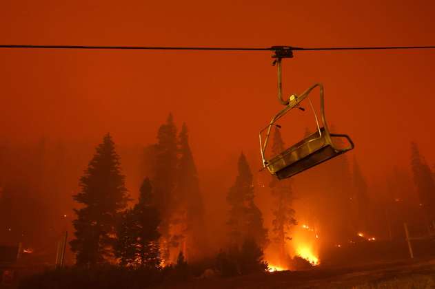 Lake Tahoe, el paraíso de la élite de California, amenazado por incendios