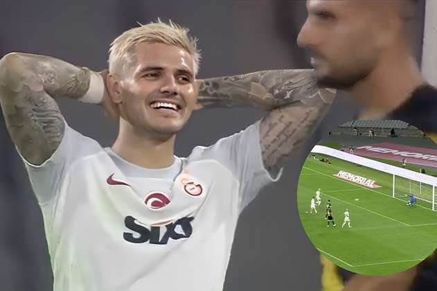 En video: el insólito gol fallado por Mauro Icardi con Galatasaray