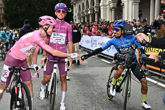 Los colombianos quieren dar pelea en el Giro de Pogacar