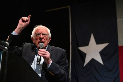 El candidato demócrata Bernie Sanders lidera actualmente las encuestas de su partido.  / AFP
