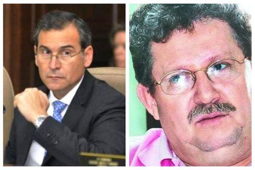 Juan Manuel Corzo (Izquierda), actual embajador de Colombia en Cuba, y Ramiro Suárez Corzo, exalcalde de Cúcuta (Derecha).