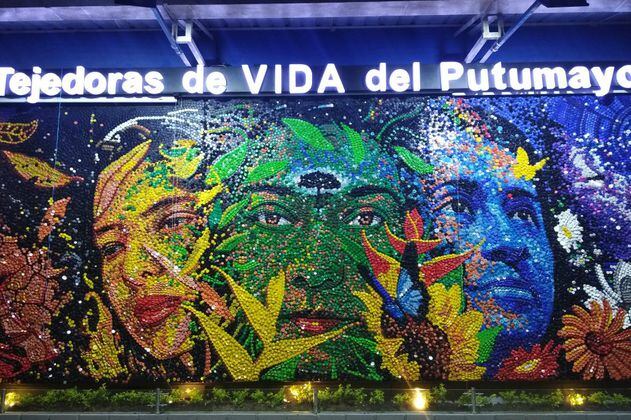 Murales en memoria de las mujeres que resistieron en Putumayo