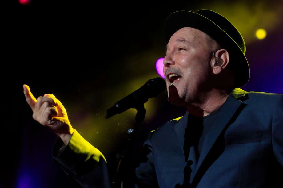 El cantautor panameño Rubén Blades se presentó en el concierto Viva la salsa junto a otras leyendas de este género en El Campín el pasado 29 de junio. EFE/ Fernando Alvarado

