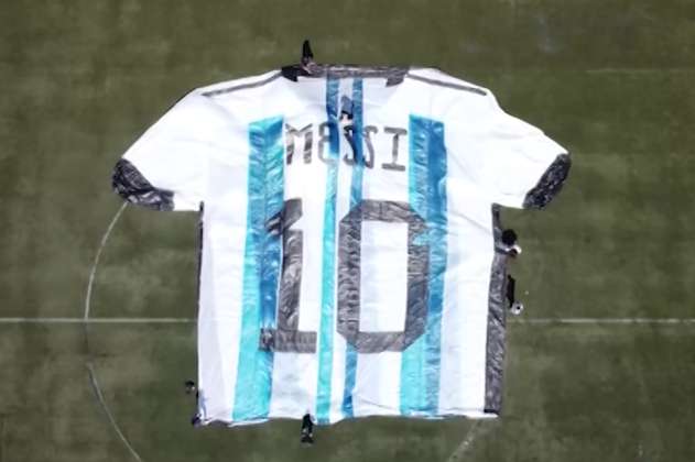 Video: ¿la camiseta de Messi más grande del mundo está en Antioquia?