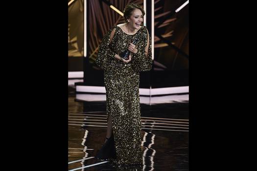 Cristina Umaña recibió el Premio Platino a 'Mejor Interpretación Femenina en Miniserie o Teleserie' por su interpretación de Maruja Pachón en ´Noticia de un secuestro'.