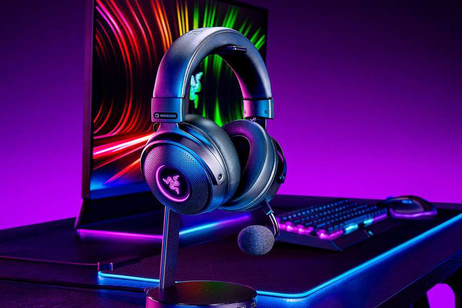 Audífonos inalámbricos para PC de Razer, una de las marcas líderes en venta de accesorios y productos para jugadores.