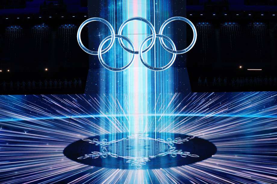 Ceremonia de apertura de los Juegos Olímpicos de Invierno este viernes, en el Estadio Nacional de Pekín. 