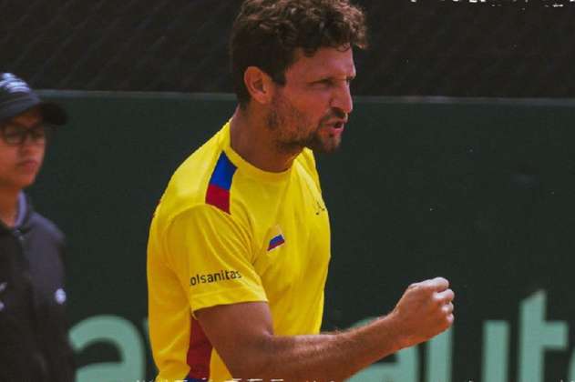 Nicolás Barrientos cerró con victoria la participación de Colombia en la Copa Davis