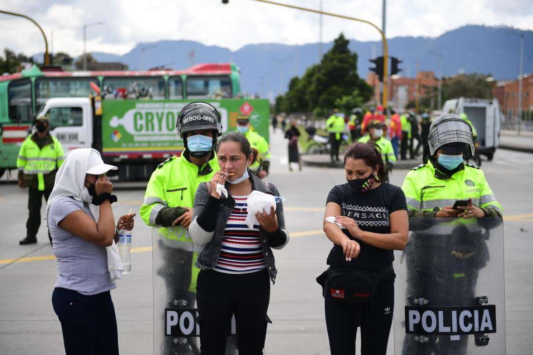 Desde que la Alcaldía de Bogotá anunció el nuevo aislamiento, los trabajadores protestaron, pues aseguran que están al borde de la quiebra.